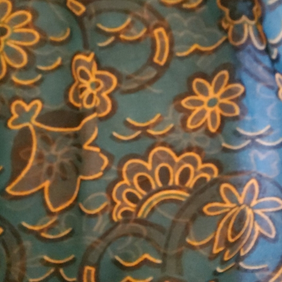 Printed Shear Blouse - Picture 4 of 5